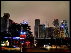 Futian district skyline by night